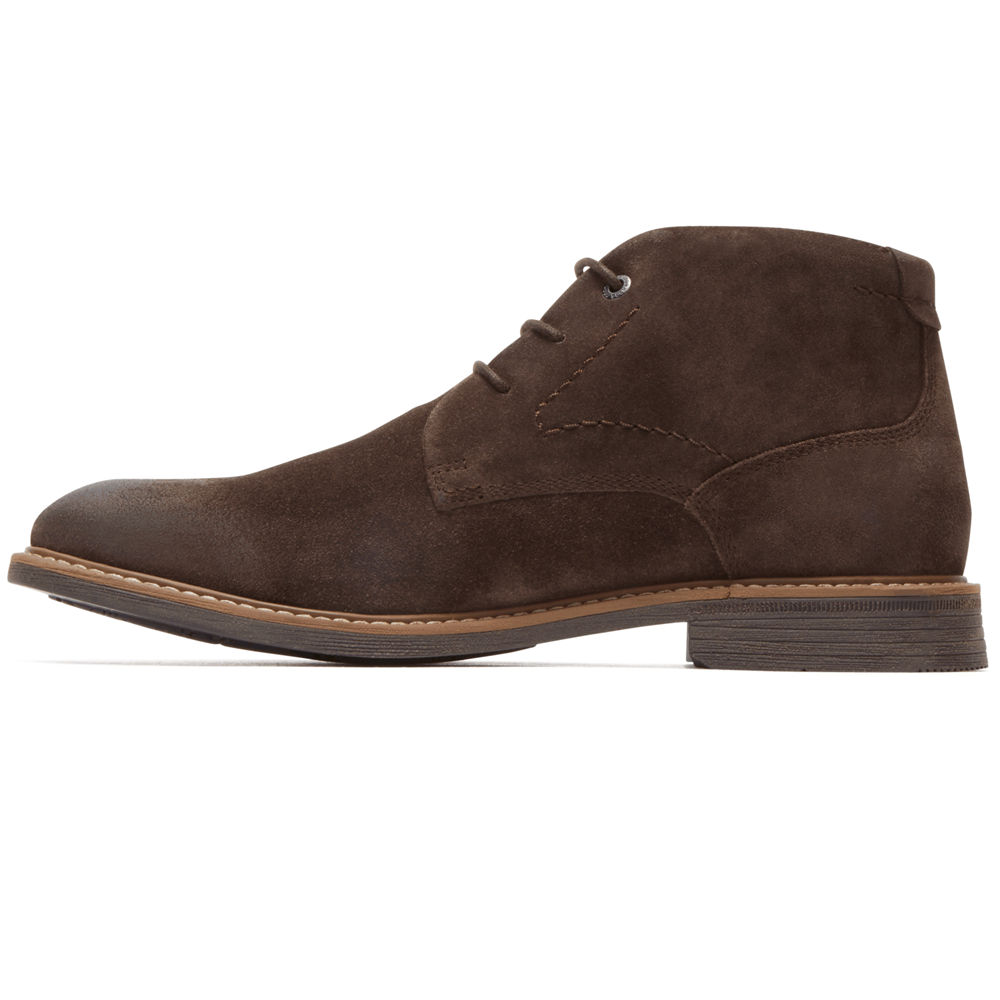 Mens Boots - Rockport Classic Break Chukka - Brown - CHNK60132